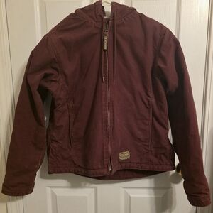 Women's Maroon Utility Jacket